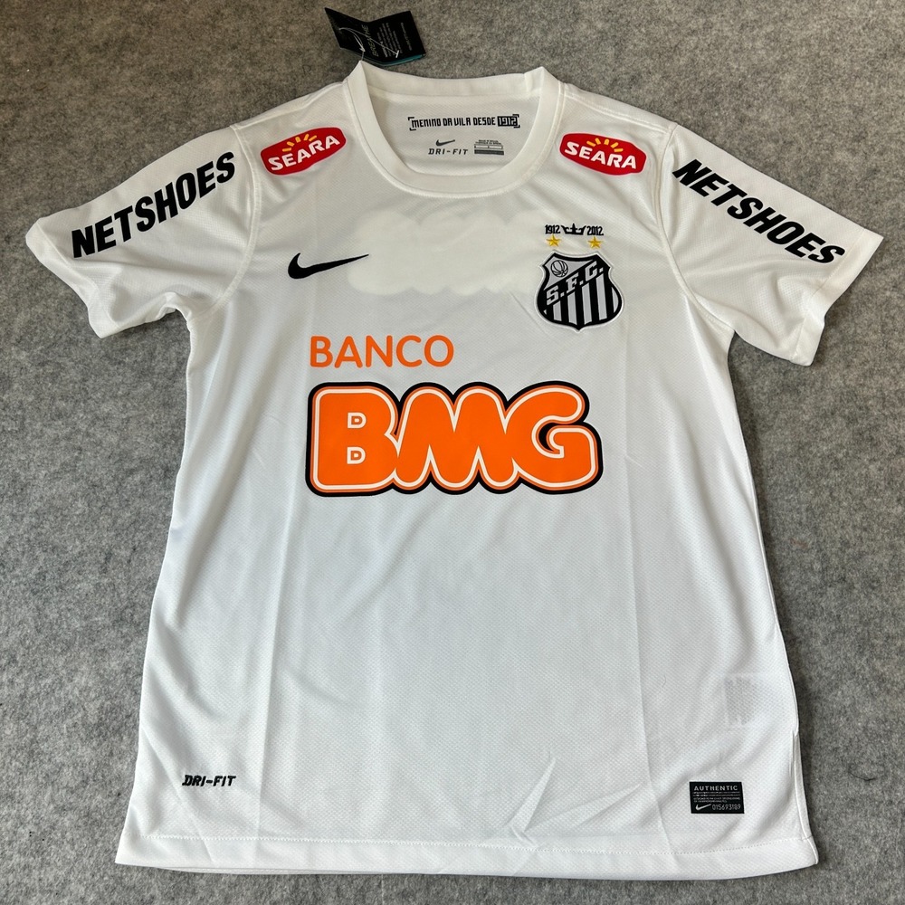 Nike Santos Soccer Futbol Football Jersey Men's Small White - Picture 3 of 16